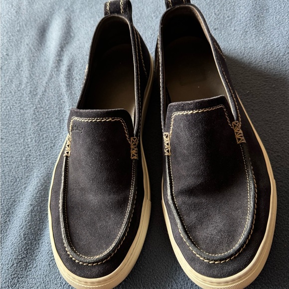 Brioni Suede Slip-On Sneakers Navy